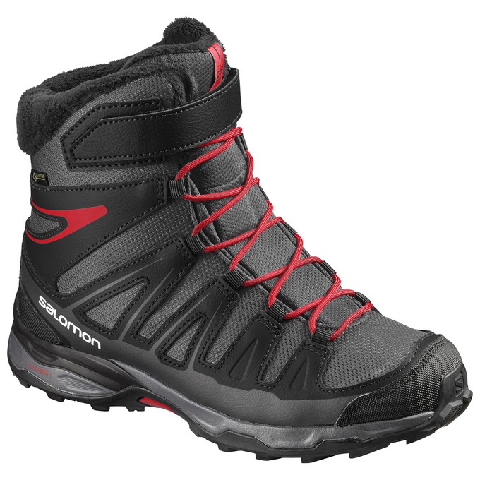 SALOMON X-ULTRA GTX® J Philippines - Kids' Winter Boots - Black/Silver | 407683-CBQ